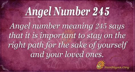 245 angel number|ANGEL NUMBERS